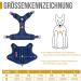 Oneigris Tactical Dog Harness - Fire Watcher Safety Vest for Service Dogs - No-Pull Design 1000D Nylon Large Blue - Buy Online on GoSupps.com