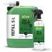 Bio -chem bathroom and sanitary cleaner - savings set: 5.75 liters: 5 liters of canister + 750 ml spray bottle + drainage tap - bathroom cleaner spray limestone remover with a lotus effect for bathroom shower toilet sink and much more 5) 5.75 l (savings)