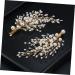 FRCOLOR 1 Pair Wedding Headdress Bridesmaid Hair Clip Rhinestone Hair Clips Bridal Veil Clips Rhinestone Barrettes Bridal Hair Clip Flower Hairpins Rhinestone Pearl Hair Accessories Tiara - Buy Online on GoSupps.com