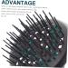 Collbath Shampoo Kamm Scalp Massager | Travel Compact Scalp Brush | Durable Scalp Peeling Accessory | Hotel & Home Use | Green 9x8cm - Buy Online on GoSupps.com