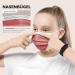 50 Small Red Disposable Face Masks | Made in Germany | CE Certified | Triple Layer Filtration | Elastic Earloops | Breathable | Type IIR - 99.78% Filtration - Buy Online on GoSupps.com