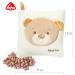 Fehn Teddy Cherry Stone Pillow for Babies and Toddlers - Hot/Cold Therapy & Cute Rainbow Teddy Applique - 16 x 16 cm - Buy Online on GoSupps.com