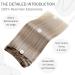 Hetto Tressen Extensions - Real Hair #18/613 Ash Blonde Highlights | 50cm 100g Premium Quality for Naturally Treated Recovery - Buy Online on GoSupps.com