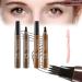 Palashop 4 Tipped Precise Brow Pen Lumierez 4 Tipped Precise Brow Pen 4 Point Eyebrow Pencil 4 Tipped Precise Brow Pen Waterproof Smudge-Proof Creates Natural Looking (Light Brown+Dark Brown)