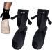 Bexdug Magnetic Holding Hands 3D Couple Socks | Funny Gifts for Men & Women | Cute Mid Tube Socks (White & Black) - Buy Online on GoSupps.com