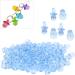 200pcs Acrylic Pacifier Baby Nipples - Baptism & Birthday Gift Decorations (Blue) - High Gloss Transparent - Buy Online on GoSupps.com