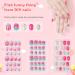 Obidodi 72pcs Kids False Nails Girls Press on Nails Short Full Cover Fake Nail Kits Kids Stick on Nails Girls Children Nail Design Decoration False Nails for Kids Kit - Buy Online on GoSupps.com