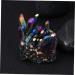 FOMIYES Purple Decorations 1pc Natural Crystal Amethyst Rock Titanium Spiritual Crystal Cluster Ornament Mineral Decorations Colorful 6X4.2CM - Buy Online on GoSupps.com