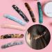 WTUGJEP Skinny Women Hair Barrettes 12 Pcs Tortoise Shell Acetate French Fine Hair Clip Automatic Ponytail Barrettes Long and Thin Handmade Celluloid Onyx Ponytail Holder Hairpins for Girls - Buy Online on GoSupps.com