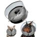 Inflatable hubs dog protective collar dogs & cats with removable protective layer for long snouts dog collar leak protection for recovery after operations or wounds (m)