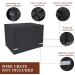 Yotache 48-inch Dog Crate Cover - Waterproof & Windproof Pet Kennel Cover for Extra Large Double Door Wire Cage - Indoor/Outdoor, Durable 600D Polyester - Reflective Strip, Black - Buy Online on GoSupps.com