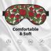 Unisex Cartoon Roses Adjustable Sleep Eye Mask | Elastic Blackout Design for Home Travel Yoga & Office Naps - Buy Online on GoSupps.com