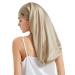 Lilysilk mulberry lide hair hood sleeping hood 100% silk of 19 momme long silk cap cap for curly hair night hat for sleeping silk hood for women with long hair brown