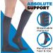 Shop ABSOLUTE SUPPORT Sheer Compression Stockings for Women 15-20mmHg - DE-A101 XXL Black | International Shipping Available - Buy Online on GoSupps.com
