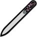 Crystal Glass Nail File hand decorated with Swarovski crystals Hand Made in Czech Republic (Europe) Czech Tempered Glass Lifetime Guaranty in Suede Sleeve (Rose - Crystal) - Buy Online on GoSupps.com