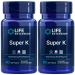 Life Extension Super K Vitamin K1 Vitamin K2 mk-7 Vitamin K2 mk-4 Vitamin C Bone/Heart/arterial Health 3-Month Supply Gluten-Free 1 Daily Non-GMO 90 softgels (Pack of 2) Unflavored 90 Count (Pack of 2)