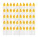 PATIKIL 50 Packs 15ml Squeezable Dropper Bottle Bottles Liquids Vials with PP Cap yellow 15ml Yellow