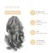 Gairyan 30cm Dark Gray Ponytail Hairpiece - Long Curly Claw Clip & Braid Extensions for Women | Synthetic Wavy Hair Extensions - Buy Online on GoSupps.com