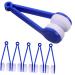FOMIYES 12 Pcs Brush Clip Plastic Cleaner Screen Brush for Electronics Soft Eyeglasses Brush Eyeglasses Wipes Cleaning Clip Eye Glasses Brush Cloth Sunglasses Portable