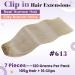 Shop Laavoo 55cm Real Hair Clip-In Extensions - #613 Blond 105g Remy Invisible Clips - 7pcs | Premium Quality Hair Extensions for a Natural Look - Buy Online on GoSupps.com