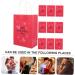 Healeved 50 Pcs Valentine's Day Tote Wedding Tissues Kid Gifts Gift Container Jewelry Valentine Bags with Handles Party Bag Candy Bags Decor Valentine Gift Bags Birthday Present - Buy Online on GoSupps.com