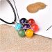1PC Natural Stone Pendant Colorful Amethyst Agate Mineral Jewelry Seven Chakras Quartz for Men Women Crystal Gift (Color : 1PC) - Buy Online on GoSupps.com