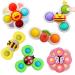 AIUOKYA 6 PCS Suction Cup Spinner Toys Simple Dimple Suction Toy with Silicone Bubbles Kids for Bath and Window Suction Cup Spinner Baby Toys for 1+ Years Old New 6 Pcs
