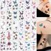 Waterproof 3D Butterfly Temporary Tattoo Sticker - 60 Sheets for Women - Buy Online on GoSupps.com