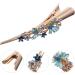 minkissy Rhinestone Alligator Hair Clips Flower Hair Barrettes Alloy Large Duckbill Clip Delicate Hair Accessories for Women and Girls 12x2.5cm Blue - Buy Online on GoSupps.com
