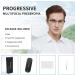 Shop Ultralight Progressive Multifocus Reading Glasses for Men & Women - Translucent Gray Silver 1.5x Bifocal Readers - Buy Online on GoSupps.com