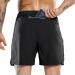 MIER Men's Running Shorts 7- Quick Dry Gym Athletic Workout Shorts- Black Medium- Zipper Pockets - Buy Online on GoSupps.com