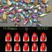AB Crystal Rhinestones Set (1828+100Pcs) | Flatback AB Glass Rhinestones for Nails, Clothes, Face & Jewelry | Aurora Borealis AB 100 - Buy Online on GoSupps.com