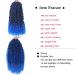 8 Packs New Goddess Locs Crochet Hair 22 inch Blue River Boho Faux Locs - 8 packs/lot (T1B/Blue) - Buy Online on GoSupps.com