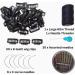 Wig Clips Set - Hair Extension Snap Hair Clips Wig Grip 9-teeth - Wigs Making Set - Weave Wefts - Needles Thread Weaving Kit - Black - Buy Online on GoSupps.com