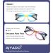 Shop Cat-Eye Blue Light Blocking Reading Glasses for Men & Women - Lightweight 3-Pack in Brown Blue & Red - Magnifying Eyeglasses 2.0x - Buy Online on GoSupps.com