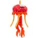 Zappi Co 100% Recycled Plush Jellyfish Orange Toy - Eco-Friendly Soft Cuddly Animal for Newborns (33cm) - Buy Online on GoSupps.com