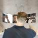 GULAURI 3 Way Hair Cutting Mirror - Portable Trifold Mirror for Self Haircut and Styling | Adjustable Telescoping Hooks | Perfect for Shaving Head and Neckline at Home | Travel Friendly - Black - Buy Online on GoSupps.com