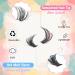 Fluffy Lash Clusters 80D - 200 Pcs Thick D Curl Eyelash Extensions 8-16mm DIY Wispy Mink Lashes by TMIELYBS - Buy Online on GoSupps.com