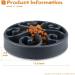 Wangstar Slow Feeder Bowl for Dogs and Cats - Anti-Skid Design, Bloat Stop Puzzle Fun Maze, Slow Eating Pet Bowl - Medium Size 8''x1.9'' Grey - Buy Online on GoSupps.com