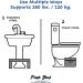 Bathroom Toilet Stool with Freshener | Potty Training Squat Stool for Adults, Kids & Toddlers | Foldable Foot Step, Travel-Friendly | 7 Easy Squatting Positions | Air Fragrance | Modern Gray - Buy Online on GoSupps.com