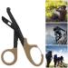 Titanium Bandage Shears EMT Scissors Bent Stealth Black Coated - 15cm Brown - Buy Online on GoSupps.com