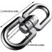 20 Pcs M5 Double Ended Swivel Eye Hook 304 Stainless Steel Eye to Eye Swivel Shackle Ring Connector - Buy Online on GoSupps.com
