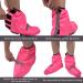 Chcaes Waterproof Bicycle Overshoes for Men & Women - Pink - Rain Protection & Reflective Strips - Buy Online on GoSupps.com