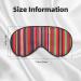 Buy Colorful Stripes Print Double-Sided Eye Mask - Soft Light-Blocking for Better Sleep | International Shipping Available - Buy Online on GoSupps.com