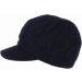 BYOS Women's Winter Cable Knit Fleece-Lined Newsboy Cap with Visor - Leafy Black - Buy Online on GoSupps.com