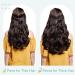 TESS One Piece Black Hair Extensions Clip in Real Hair Clip in Human Hair Extensions Clip in Hair Extension Real Human Hair 14 inch 1 Jet Black - Buy Online on GoSupps.com