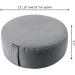 REEHUT Zafu Meditation Cushion | Round Buckwheat Fill Pillow | Organic Cotton Cover | Machine Washable | 4 Colors, 3 Sizes (Grey, 16x16x4.5) - Buy Online on GoSupps.com