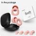 Audree Soft Ear Plugs for Noise Reduction | Reusable & Flexible Earplugs for Sleep, Travel, Study | 28dB Noise Cancelling | 8 Silicone Ear Tips | Pink - Buy Online on GoSupps.com