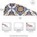 Blue Yellow Ethnic Flowers Hair Towel 2 Pack | Super Absorbent Quick Dry Hair Turbans for Women & Girls - Buy Online on GoSupps.com