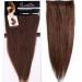 Real Remy Human Hair Extensions - 8pcs Clip In Extensions 90g 40cm (#4 Medium Brown) - International Shipping - Buy Online on GoSupps.com
